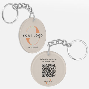 Logo recto verso et code QR sur Tan Company Busine