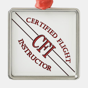 LOGO RED CSF ZERTIFIZIERTER FLUGZEUG SILBERNES ORNAMENT