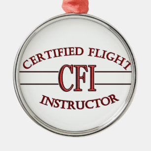 LOGO RED CSF ZERTIFIZIERTER FLUGZEUG SILBERNES ORNAMENT