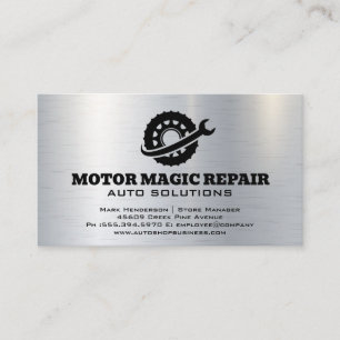 Logo "Reifenschlüssel"   Auto-Reparaturshop Visitenkarte