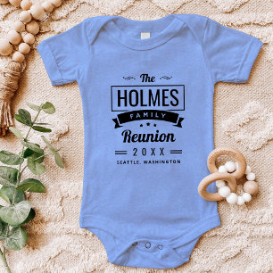 Logo Rétro de la Réunion de Famille Moderne