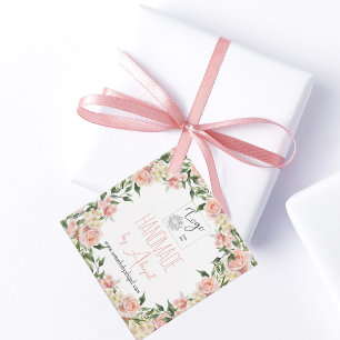Logo-Rose Blumenhandwerkliche Werbeaktion Geschenkanhänger