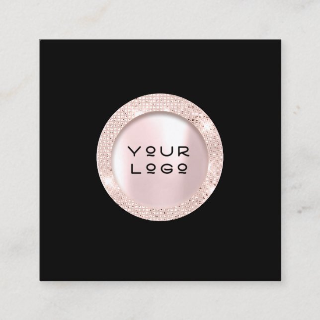 Logo Rose de carte de rendez-vous Eyelashes Noir B (Devant)