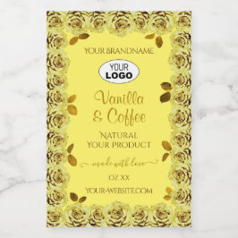 Logo Rose Flower Étiquette élégant