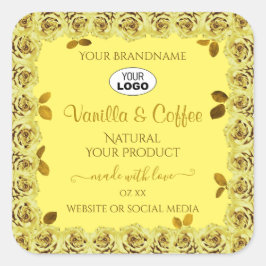 Logo Rose Flower Étiquette élégant