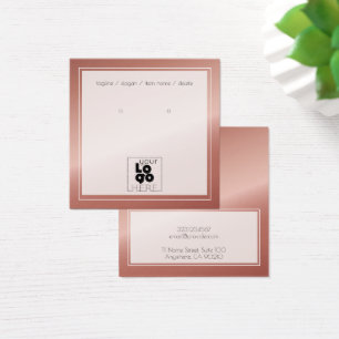 Logo-Rose Gold-Imitate Metallische Ohrring-Display