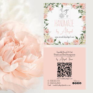 Logo-Rose Handgefertigte Visitenkarte