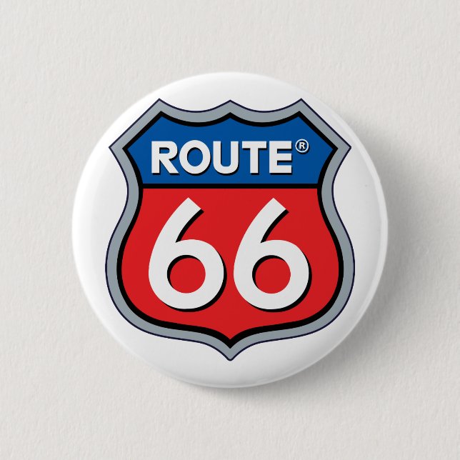 Logo "Route 66" Button (Vorderseite)