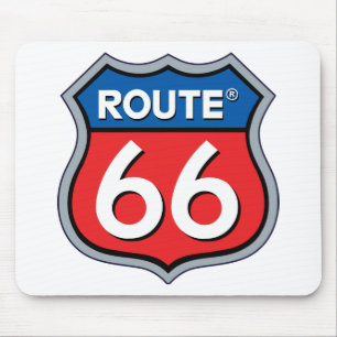 Logo "Route 66" Mousepad