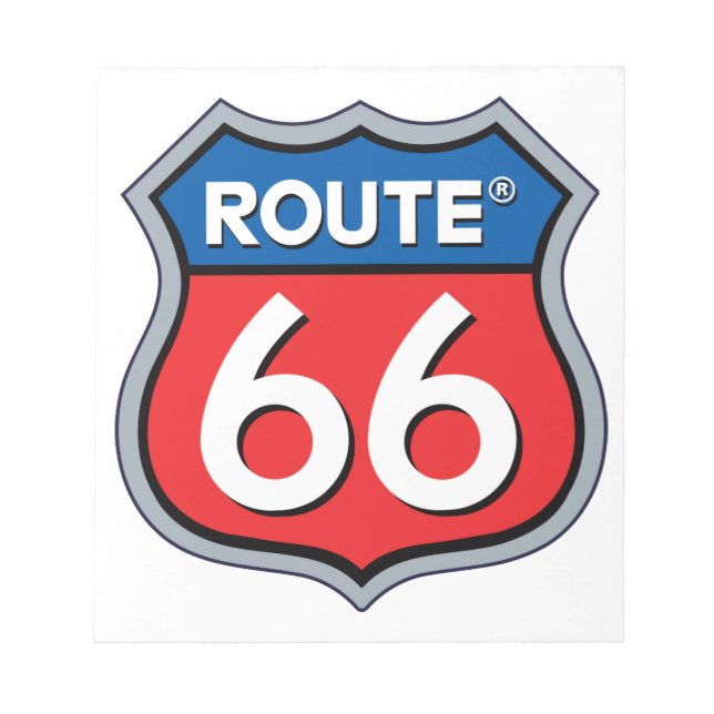 Logo "Route 66" Notizblock (Vorderseite)