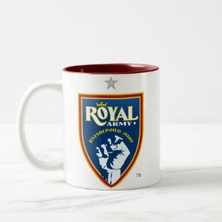 Logo royal d'armée/SLTID rouge sur la tasse rouge