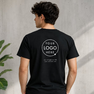 Logo Rückseite T-Shirt   Business Uniform schwarze
