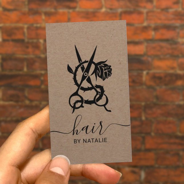 Logo "Rustic Kraft" für die Rose und die Haarstick Visitenkarte (Von Creator hochgeladen)