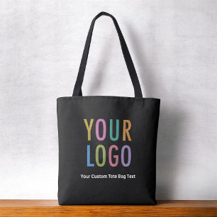 Logo Sac fourre-tout noir à double face tout-sur-i