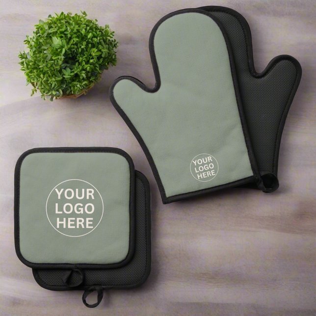 Logo "Sage Green" für Berufliche Unternehmen Ofenhandschuh & Topflappen-Set (Von Creator hochgeladen)