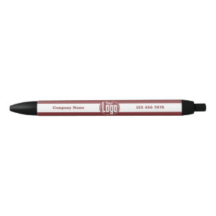 Logo Salon Name Telefon Smoky Topaz White Kugelschreiber