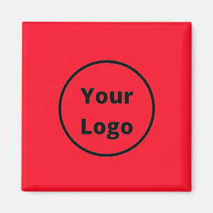 Logo schlicht rot hinzufügen magnet