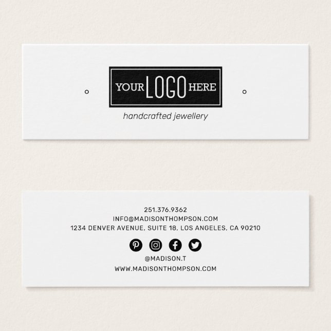 Logo-Schmuck-Anzeige (Vorne & Hinten)