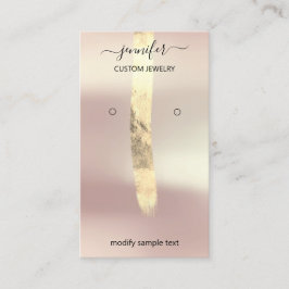 Logo-Schmuck-Card Social Media-Gold-Rose Visitenkarte