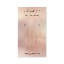 Logo-Schmuck-Karte Social Media-Rose Blush