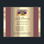 Logo Schönheitssalon Makeup Preisliste Blush Flyer<br><div class="desc">FlorenceK Luxus-Beauty-Salon-Sammlung</div>