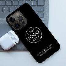Logo schwarz | Business Minimalistisch iPhone Case