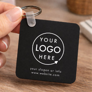 Logo Schwarz   Geschäftlich Minimalistisch Schlüsselanhänger