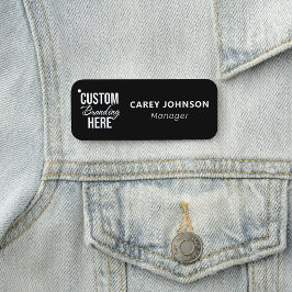 Logo schwarz Magnetic Namensschild