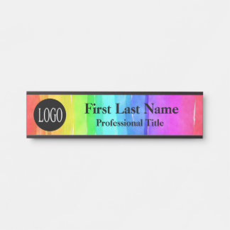 Logo-Signatur für Rainbow-Wasserfarben Türschild