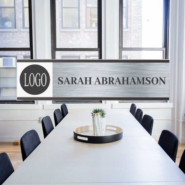 Logo Silver Corporate Business Office Türsignierun Türschild (Von Creator hochgeladen)