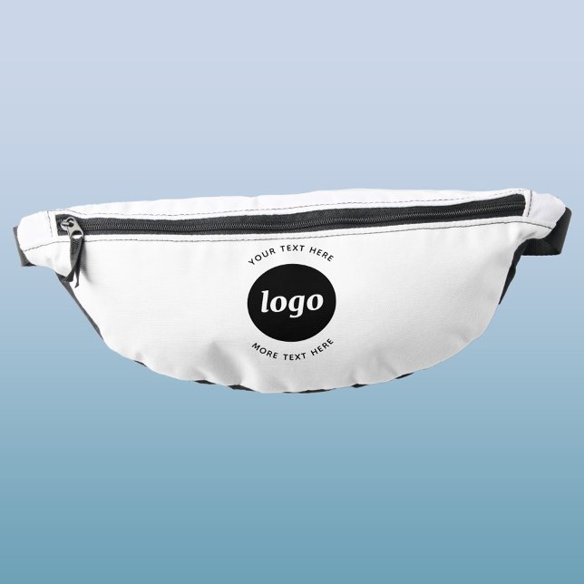 Logo Simple Avec Texte Professionnel Promotionnel (Custom logo with text business promotional fanny pack)