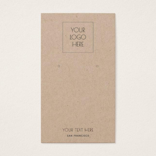 Logo Simple Bijoux à oreille Carte d'affichage Kra (Devant)