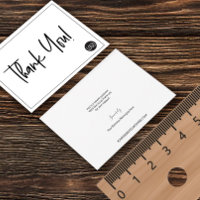 Logo simple Black White Company Logo Merci personn