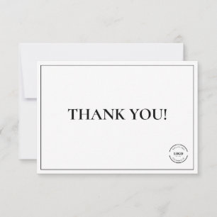 Logo simple Black White Company Logo Merci personn