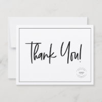 Logo simple Black White Company Logo Merci social