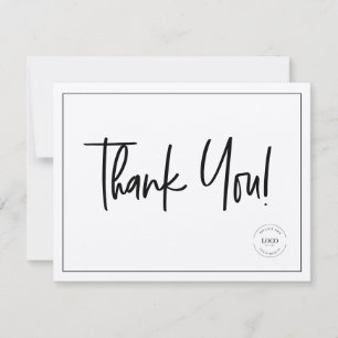 Logo simple Black White Company Logo Merci social