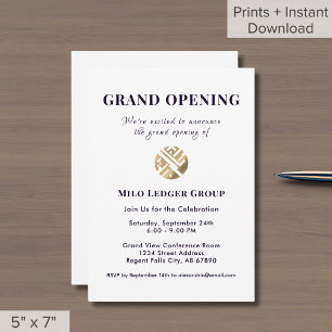 Logo Simple Luxe Grand Ouverture Invitation