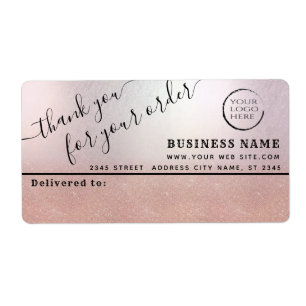 Logo simple merci business mailing étiquette