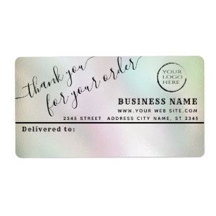 Logo simple merci business mailing étiquette