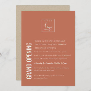 Logo simple minimal Business Grand Invitation d'ou