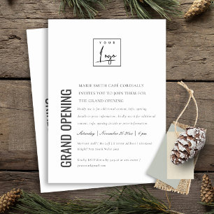 Logo simple minimal Business Grand Invitation d'ou