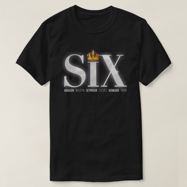 Logo SIX Der klassische musikalische T - Shirt (Design vorne)