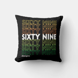 Logo "SIXTYNINE DESIGNS" Kissen