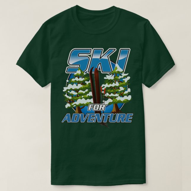 Logo "Ski for Adventure" T-Shirt (Design vorne)