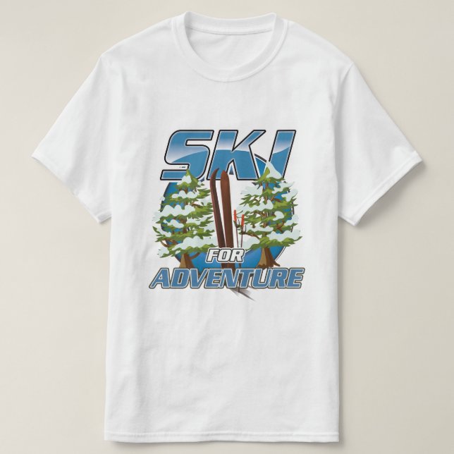 Logo "Ski for Adventure" T-Shirt (Design vorne)