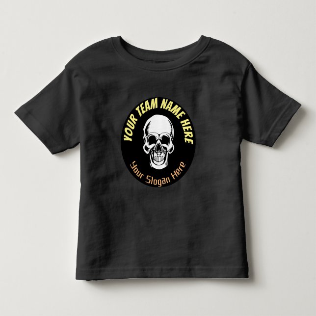 Logo Skull personnalisé e-Sport Team Sign T-Shirt (Devant)