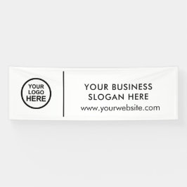 Logo-Slogan und Text-Werbebanner hinzufügen Banner