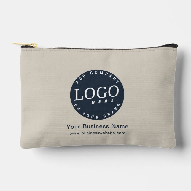 Logo-Slogan und Website-Werbeaktion Zubehörtasche (Vorderseite)