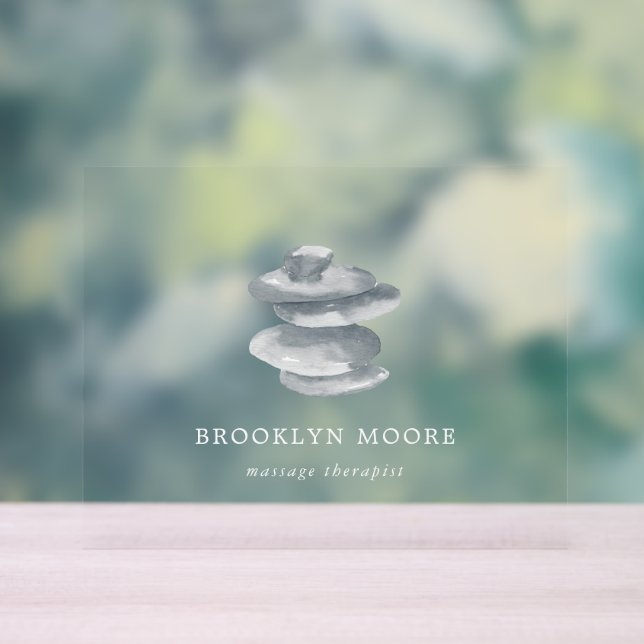 Logo spa | Panneau de porte d'affaires (Neutre)