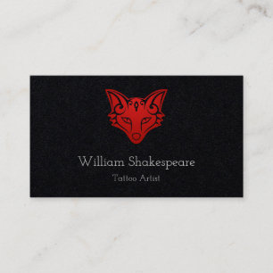 Logo-Stammes- Hauptwolf Visitenkarte